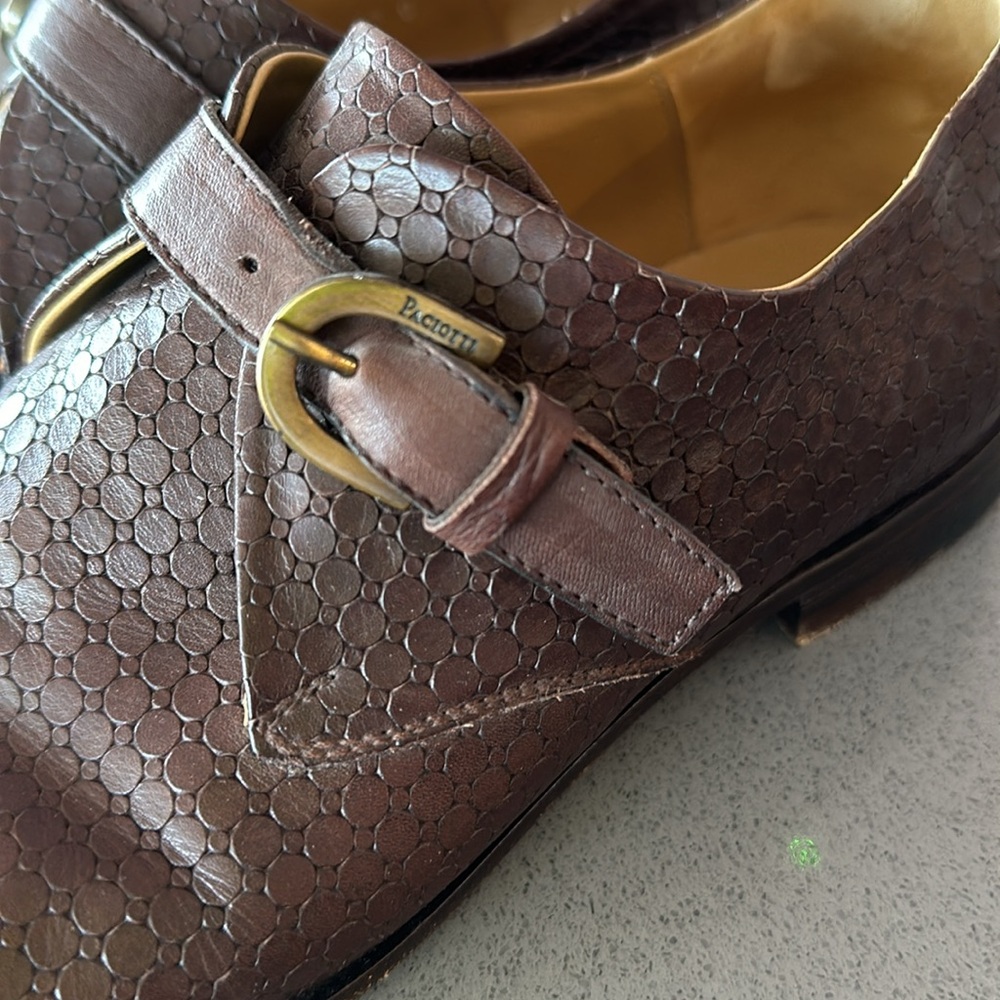 Paciotti brown leather size 8 with bronze clasp size 8 - Picture 2 of 4